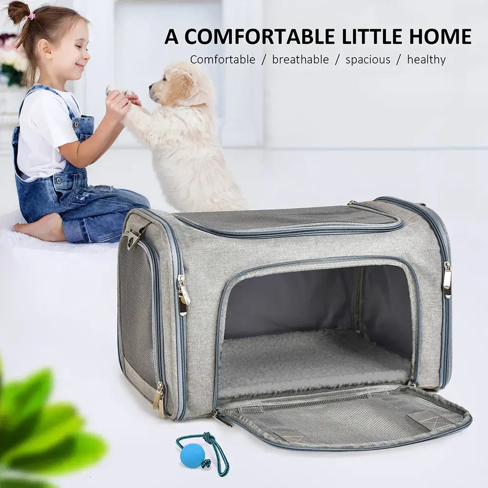 Pet Carrier Bag – Soft-Sided Backpack for Small Pets