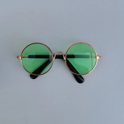 Vintage Round Pet Sunglasses – Chic & Stylish Pet Eyewear