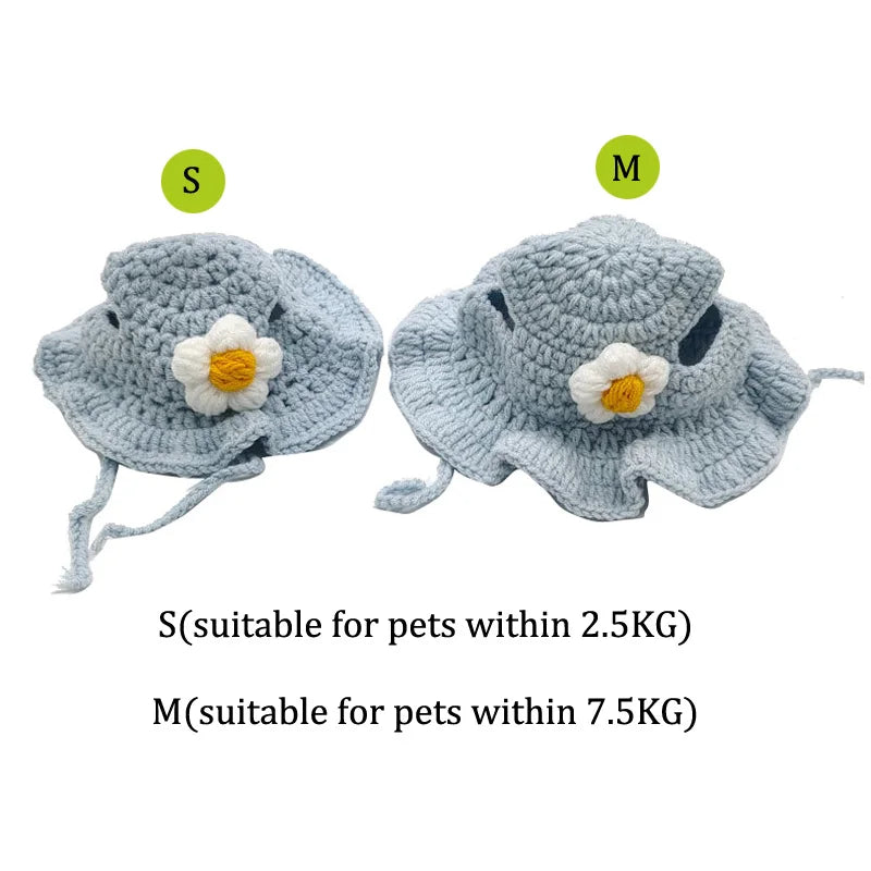 Elastic Knitted Cat Hat – Cute Pet Hat for Cats & Kittens