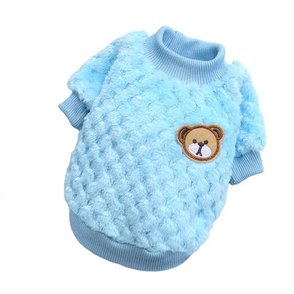 Warm Plush Dog Sweater – Cozy Fleece for Small & Medium Pets