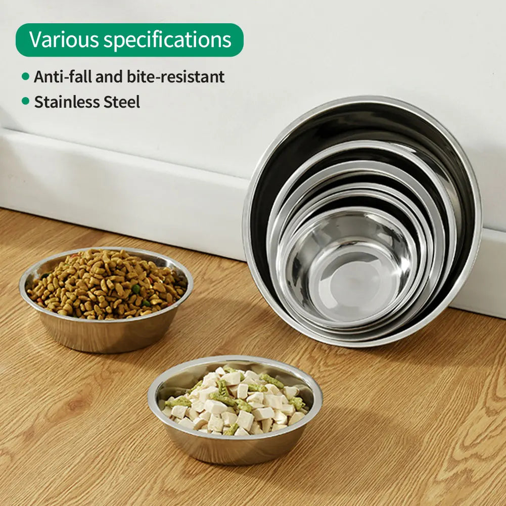 Stainless Steel Pet Bowl – Durable Large Capacity Feeder