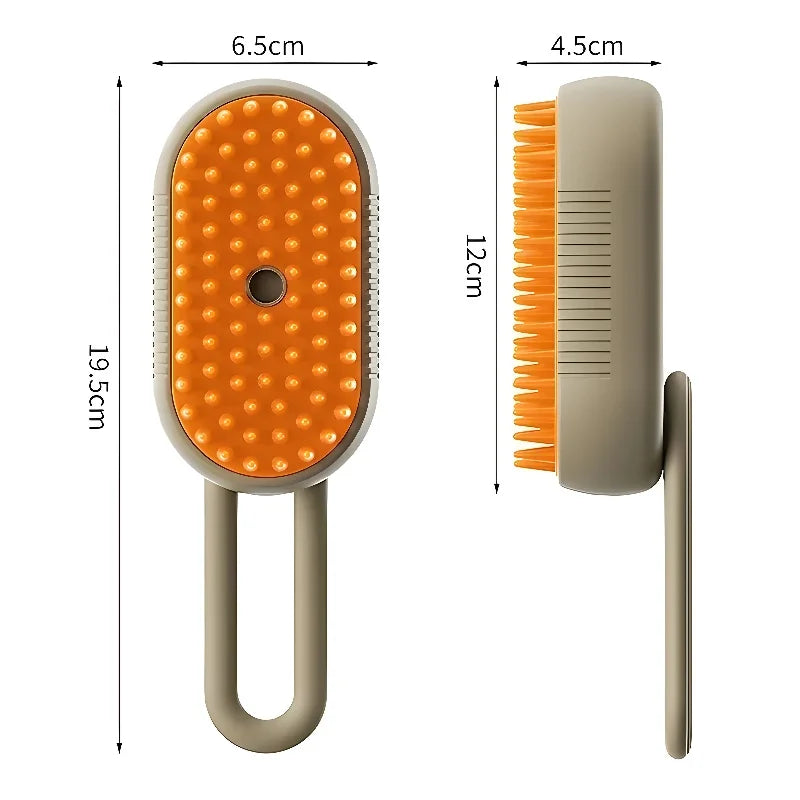 3-in-1 Pet Grooming Brush- Spray, Hair Removal & Massage