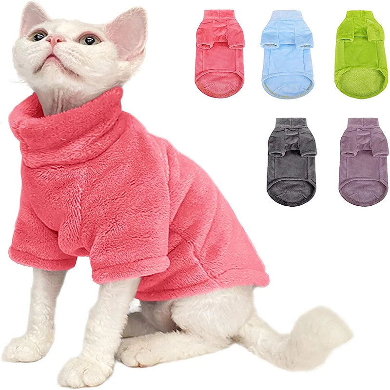 Warm Plush Dog Sweater – Cozy Fleece for Small & Medium Pets