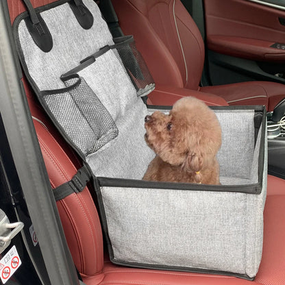 Dog Car Seat – Compact with Storage Pockets