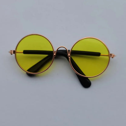 Vintage Round Pet Sunglasses – Chic & Stylish Pet Eyewear