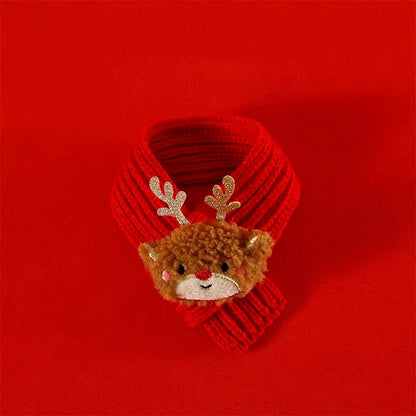 Chirstmas Knitted Pet Scarf & Hat