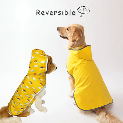 Reversible Dog Raincoat – Double-Layer Stylish Protection