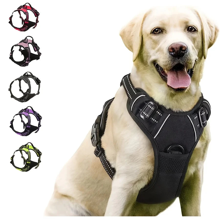 Reflective No Pull Dog Harness – Front Clip & Easy Control