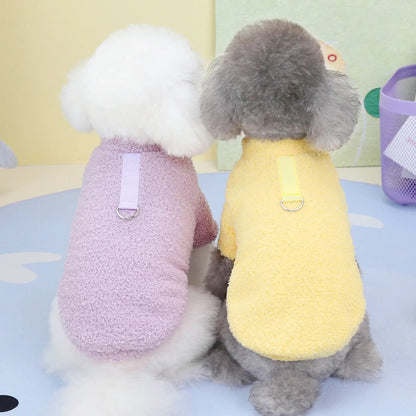 Warm Plush Dog Sweater – Cozy Fleece for Small & Medium Pets