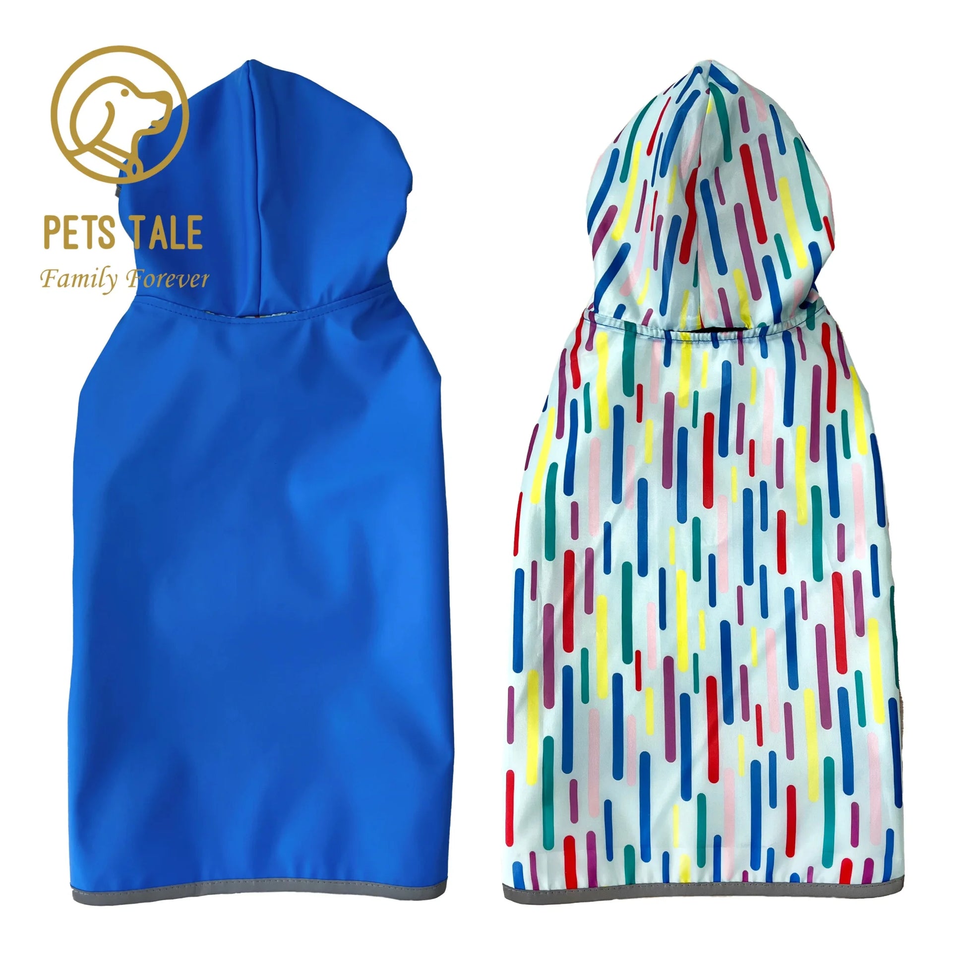 Reversible Dog Raincoat – Double-Layer Stylish Protection