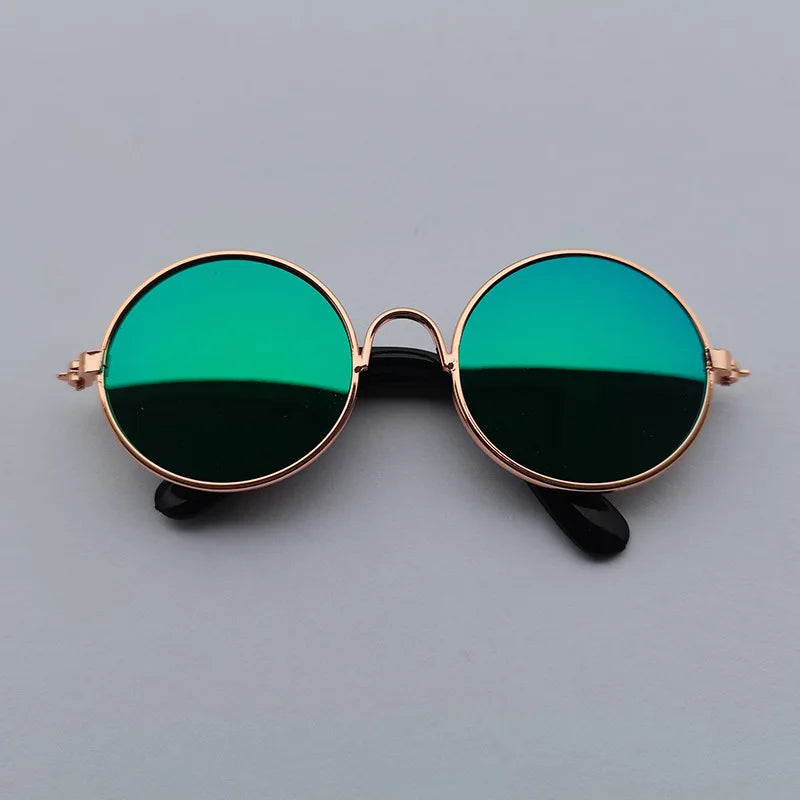 Vintage Round Pet Sunglasses – Chic & Stylish Pet Eyewear