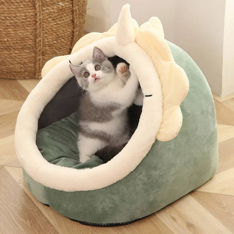 Self-Warming Tent Cave Bed for Cats & Small Dogs