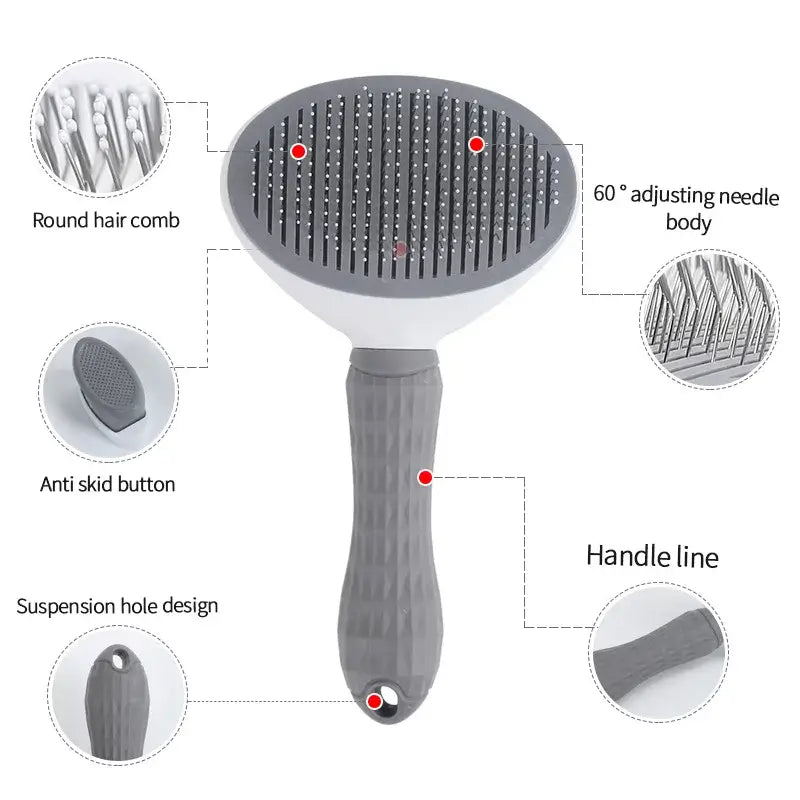 Hair Remover Brush for Dogs and Cats with Non-Slip Grip