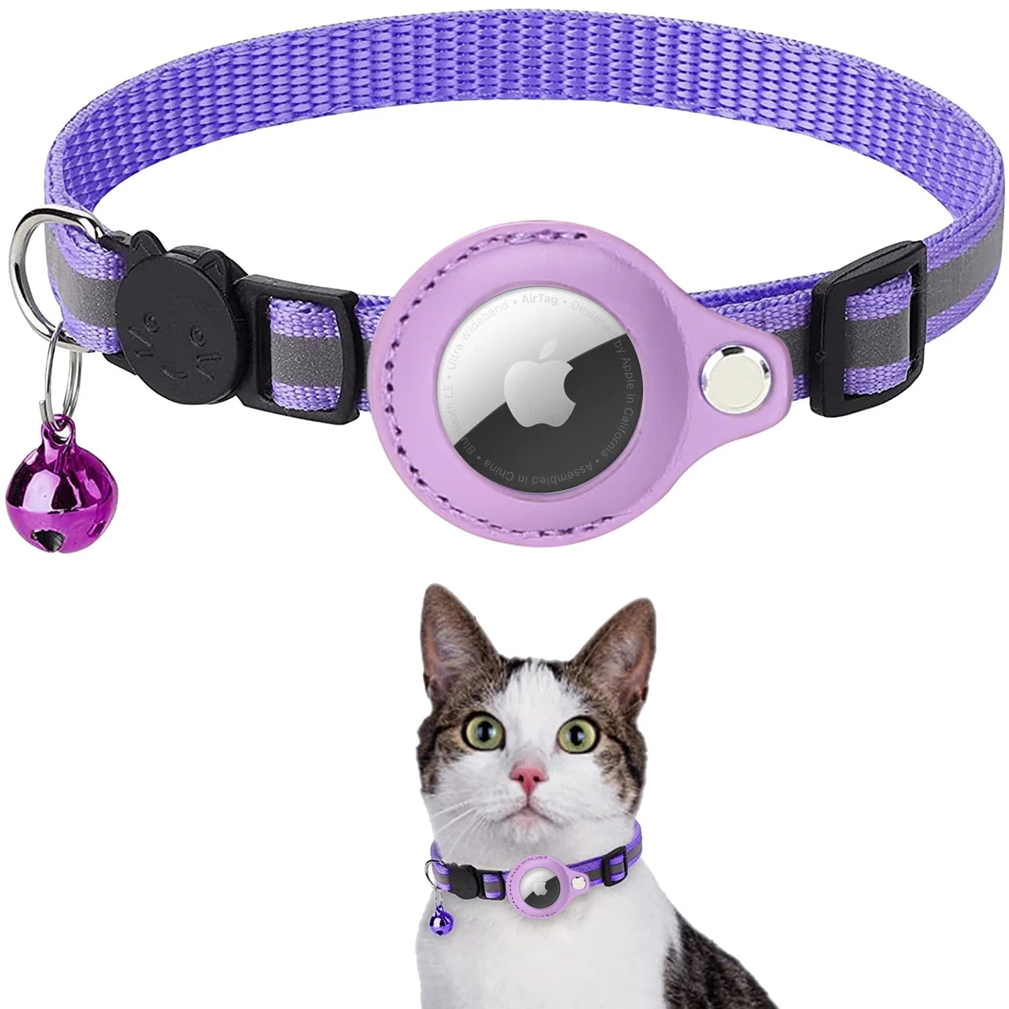 Reflective Airtag Collar for Cats – Protective & Secure