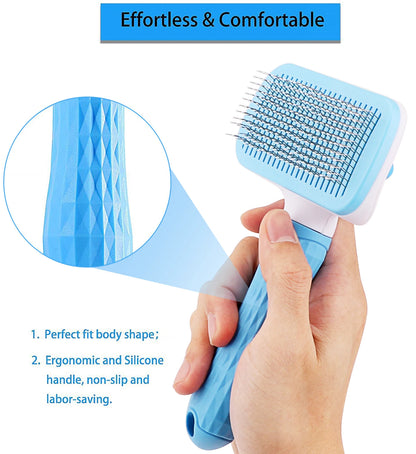 Pet Hair Remover Brush – Grooming Comb for Dogs & Cats