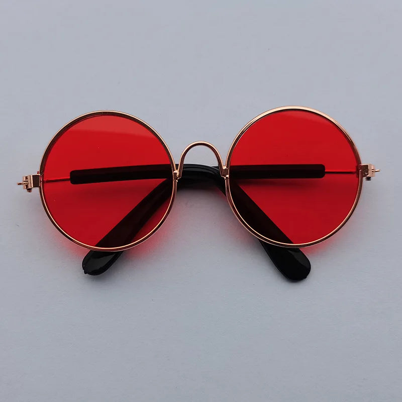 Vintage Round Pet Sunglasses – Chic & Stylish Pet Eyewear