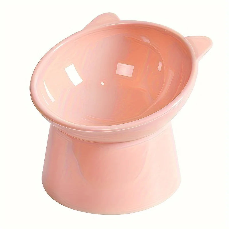 Raised Cat Food Bowl – Anti-Vomiting and Spine Protection