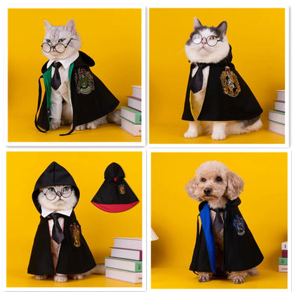 Pet Harry Potter Costume – Halloween Cape for Dogs & Cats