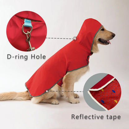 Reversible Dog Raincoat – Double-Layer Stylish Protection