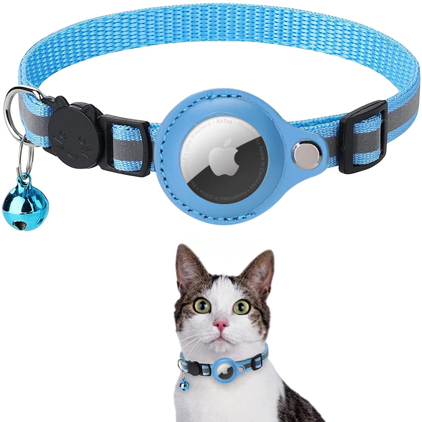 Reflective Airtag Collar for Cats – Protective & Secure