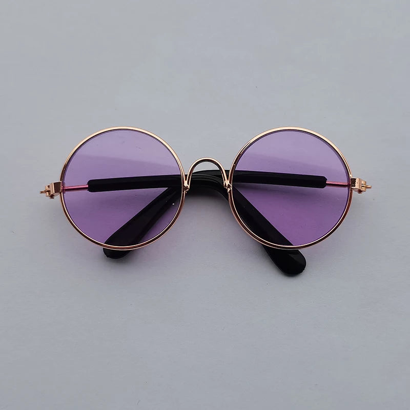 Vintage Round Pet Sunglasses – Chic & Stylish Pet Eyewear