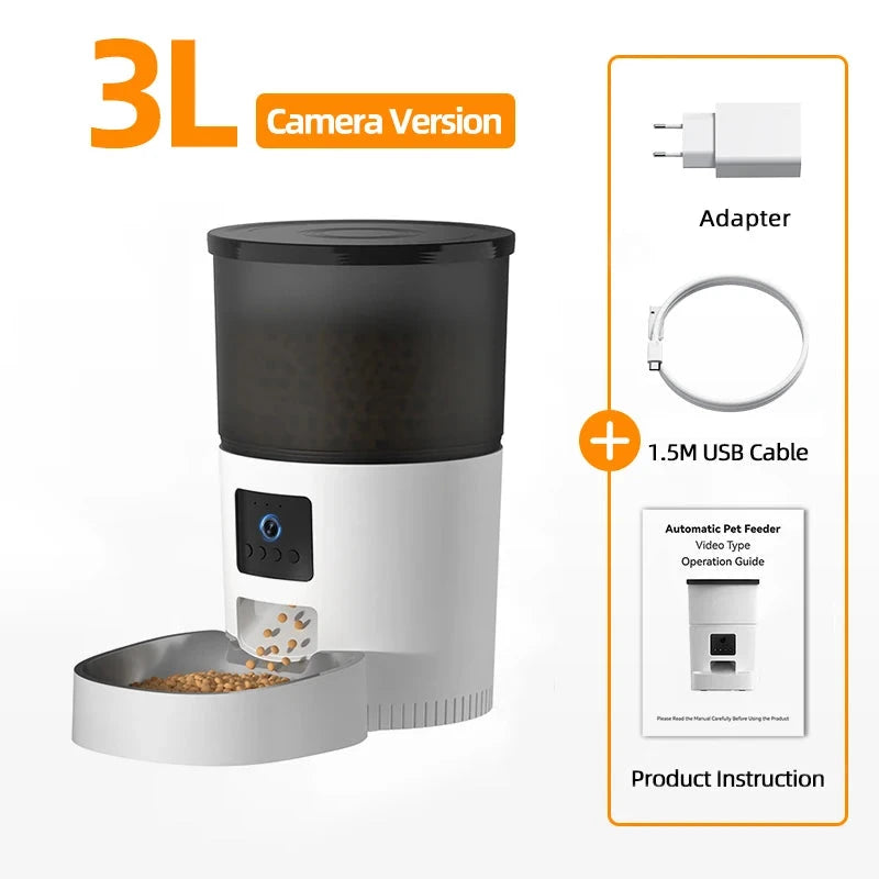 Smart Automatic Cat Feeder with Camera & Voice Control