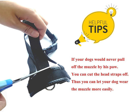 Adjustable Soft Dog Muzzle – Anti-Barking & Bite Prevention