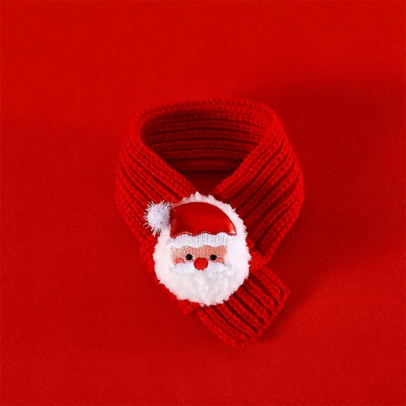 Chirstmas Knitted Pet Scarf & Hat