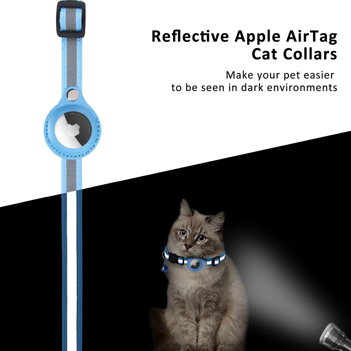 Reflective Airtag Collar for Cats – Protective & Secure