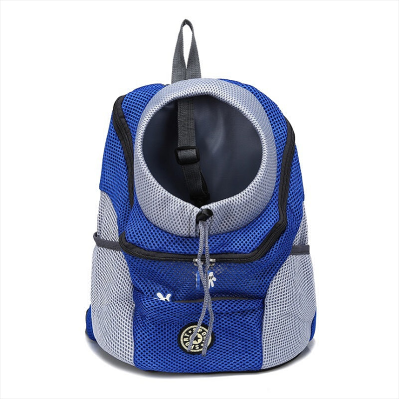 Portable Pet Carrier Backpack – Double Shoulder Mesh Bag