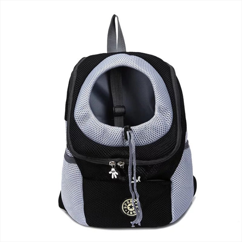 Portable Pet Carrier Backpack – Double Shoulder Mesh Bag