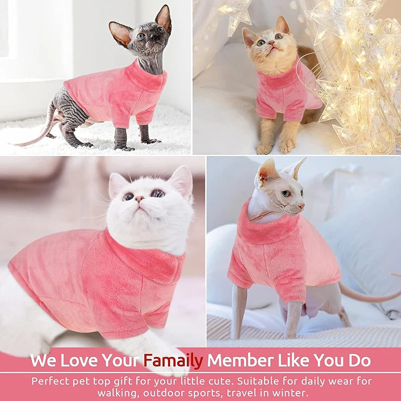 Warm Plush Dog Sweater – Cozy Fleece for Small & Medium Pets