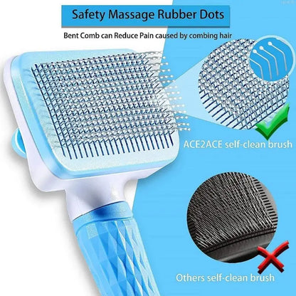 Pet Hair Remover Brush – Grooming Comb for Dogs & Cats