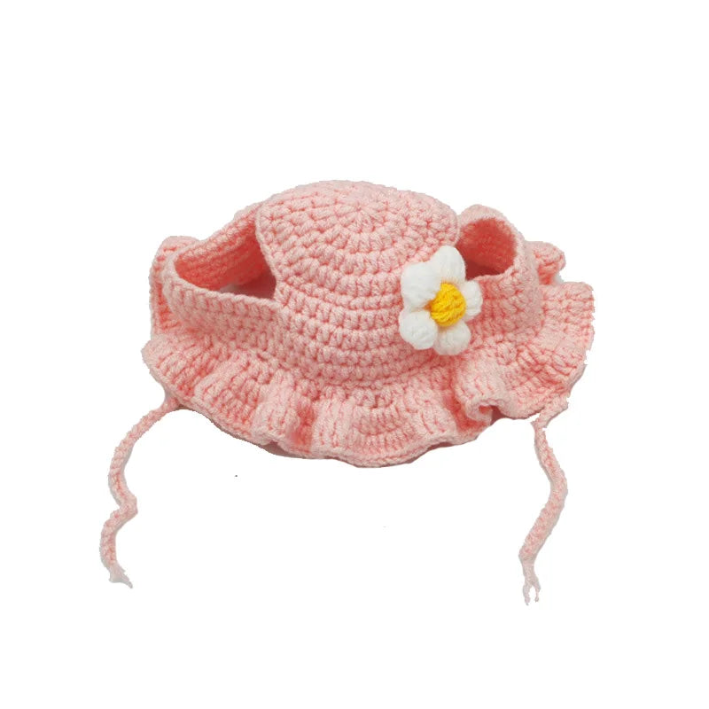 Elastic Knitted Cat Hat – Cute Pet Hat for Cats & Kittens