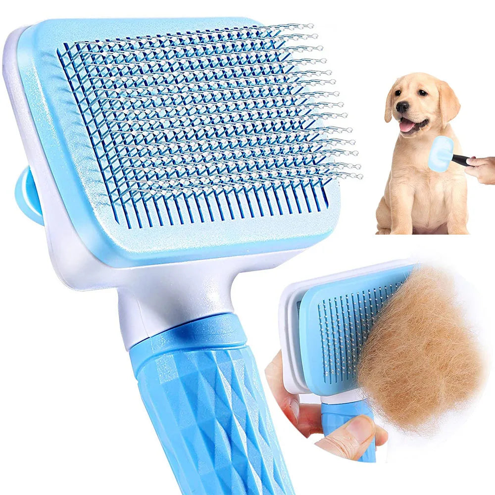 Pet Hair Remover Brush – Grooming Comb for Dogs & Cats