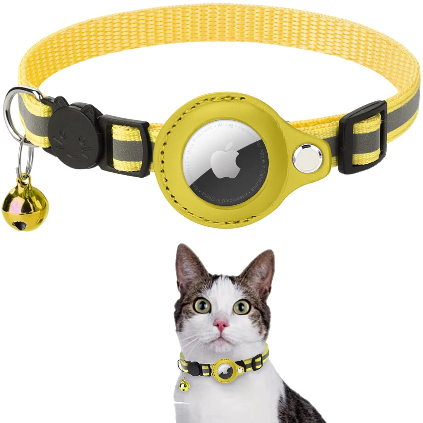 Reflective Airtag Collar for Cats – Protective & Secure