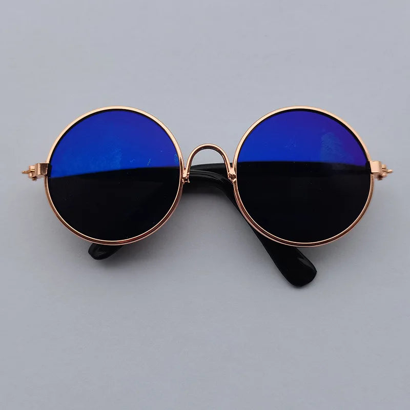 Vintage Round Pet Sunglasses – Chic & Stylish Pet Eyewear