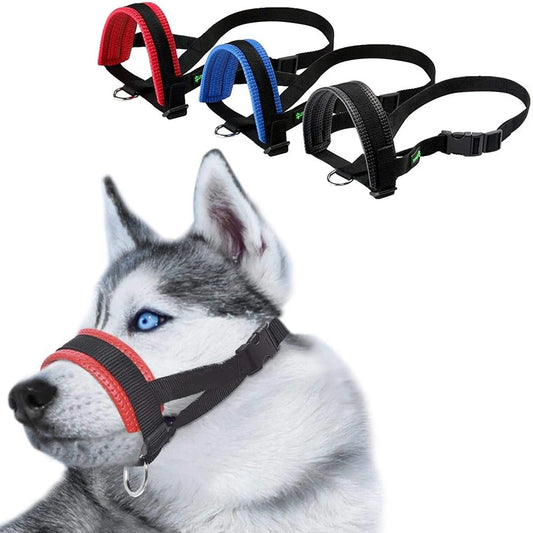 Adjustable Soft Dog Muzzle – Anti-Barking & Bite Prevention