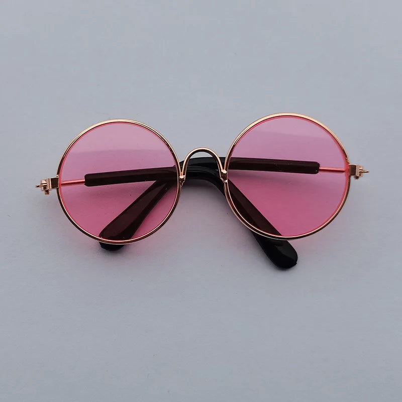 Vintage Round Pet Sunglasses – Chic & Stylish Pet Eyewear