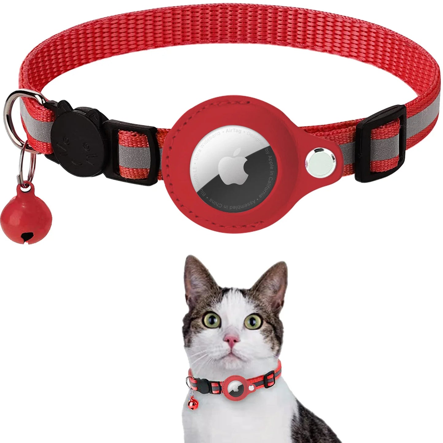 Reflective Airtag Collar for Cats – Protective & Secure