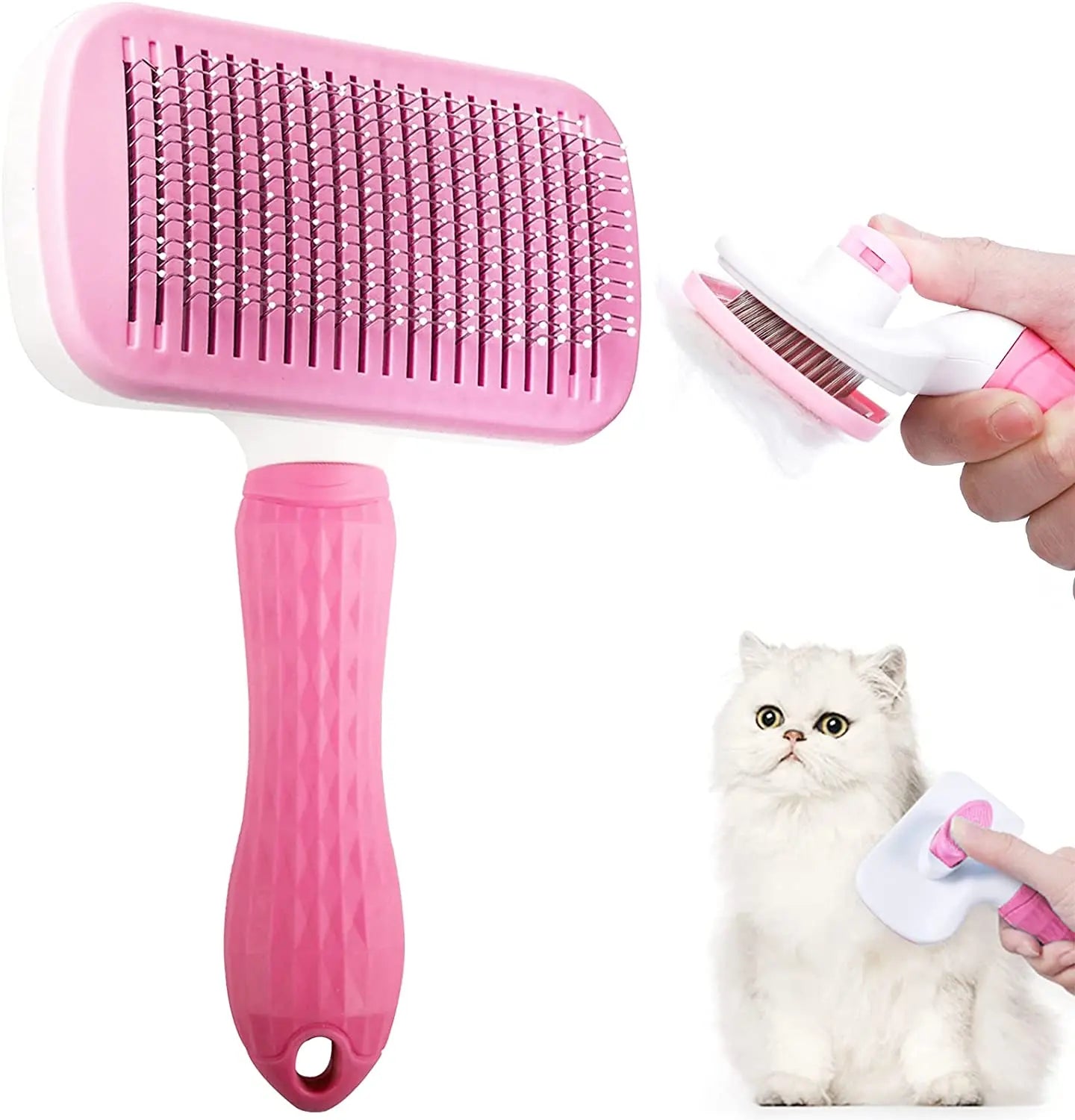 Pet Hair Remover Brush – Grooming Comb for Dogs & Cats